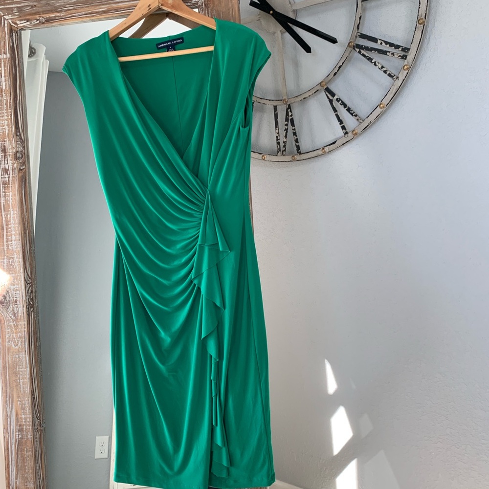 Macy’s American Living Jersey Faux Wrap Dress